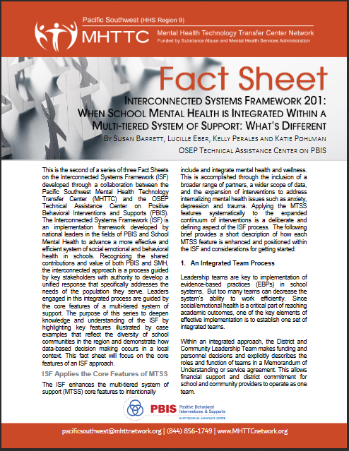 Cover of ISF 201 Fact Sheet