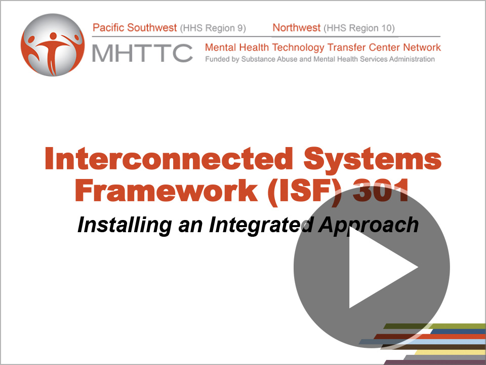 Title slide for Interconnected Systems Framework (ISF) 301 Webinar