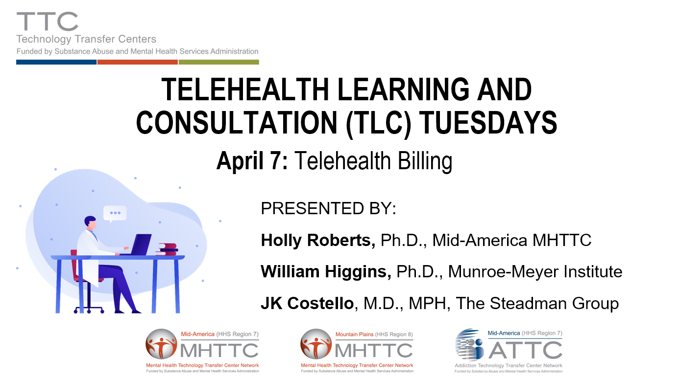 TLC Tuesdays Telehealth Billing Title Slide