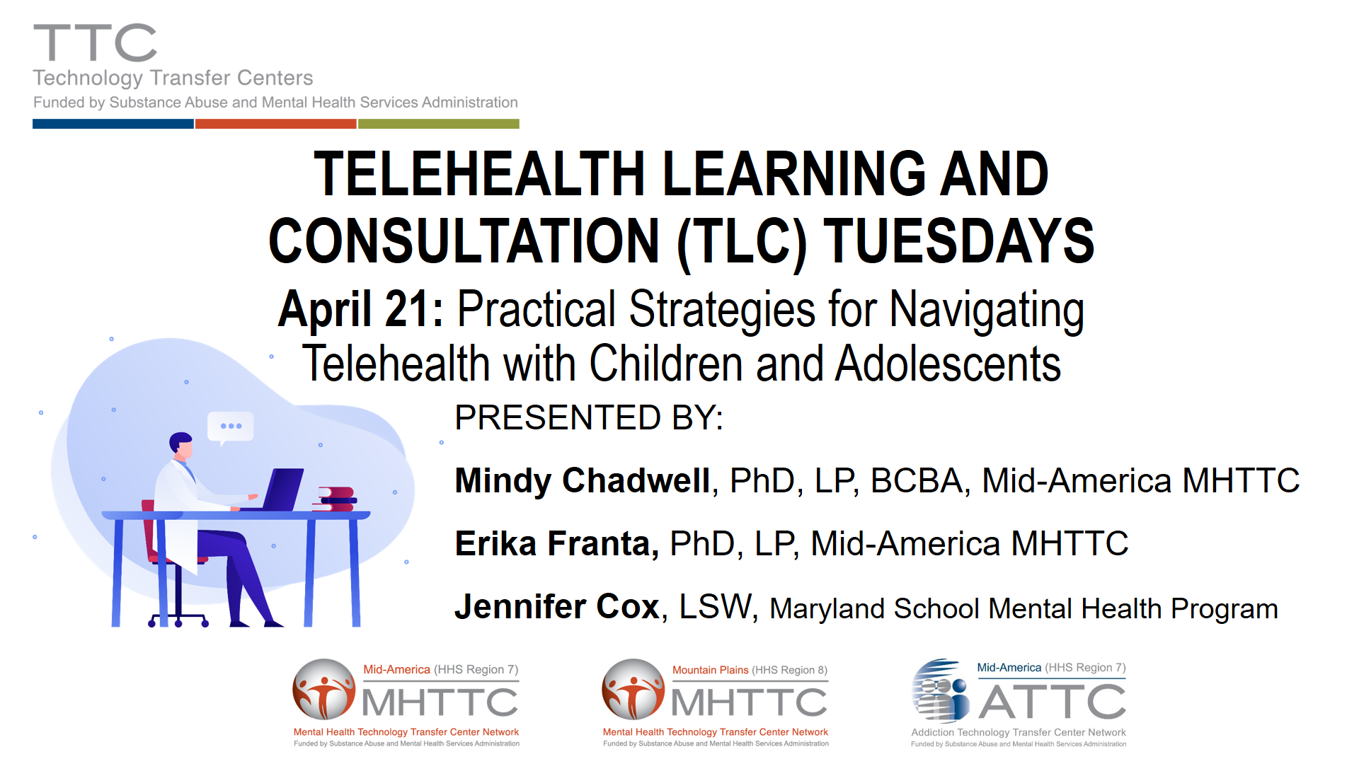 TLC Tuesdays Children and Adolescents Title Slide