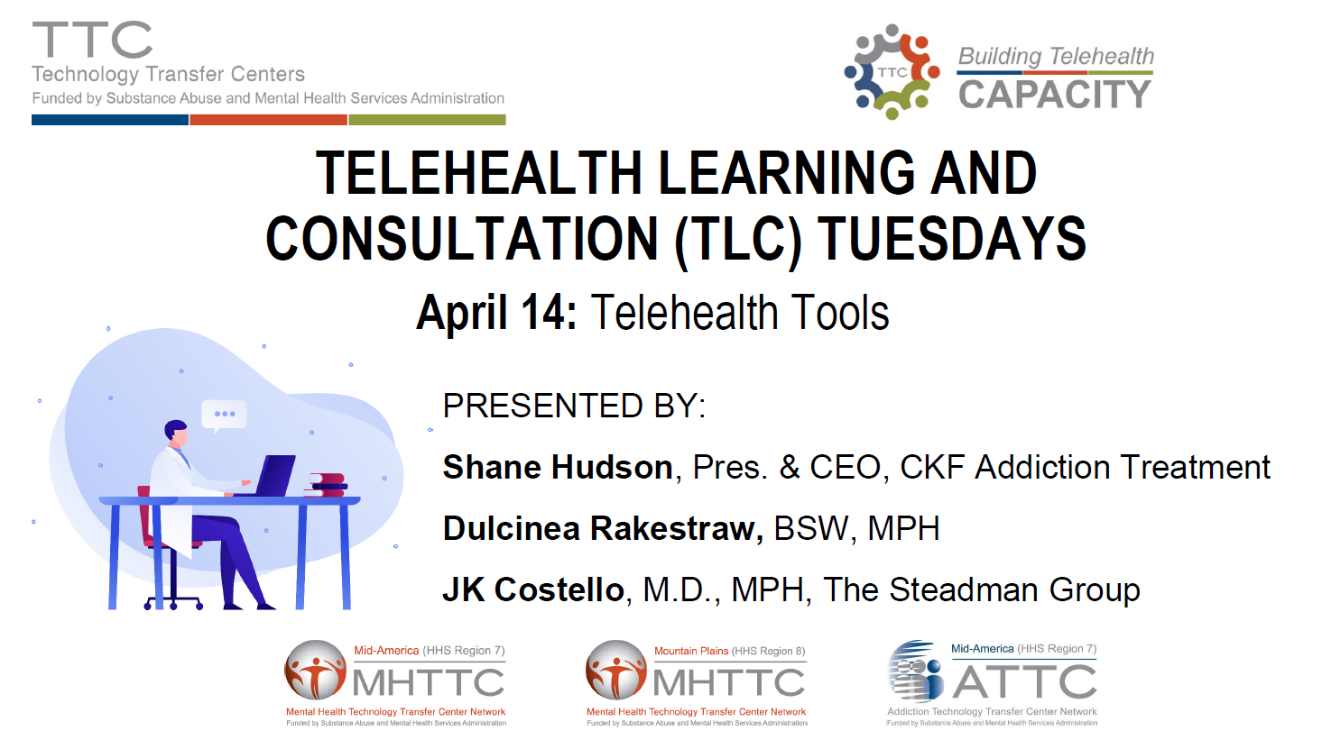 TLC Tuesdays Telehealth Tools Title Slide