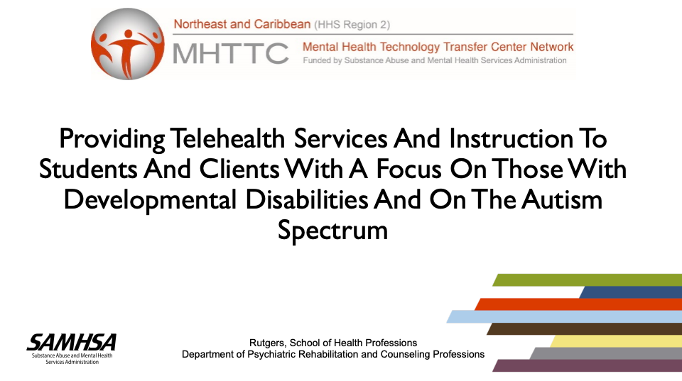Intro Powerpoint Slide for Providing Telehealth Services
