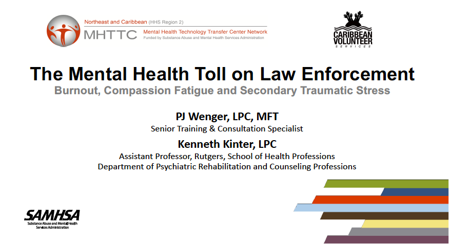 The Mental Health Toll on Law Enforcement Presentation Slide