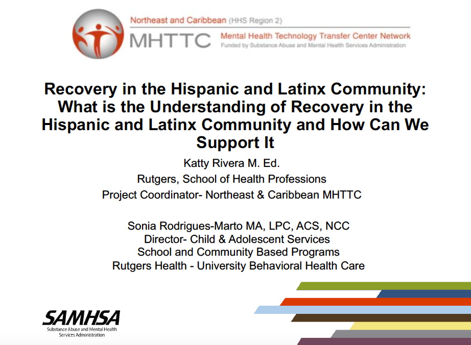 Recovery in the Hispanic and Latinx Community