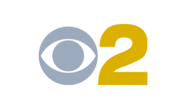 Silver and Gold CBS 2 Logo