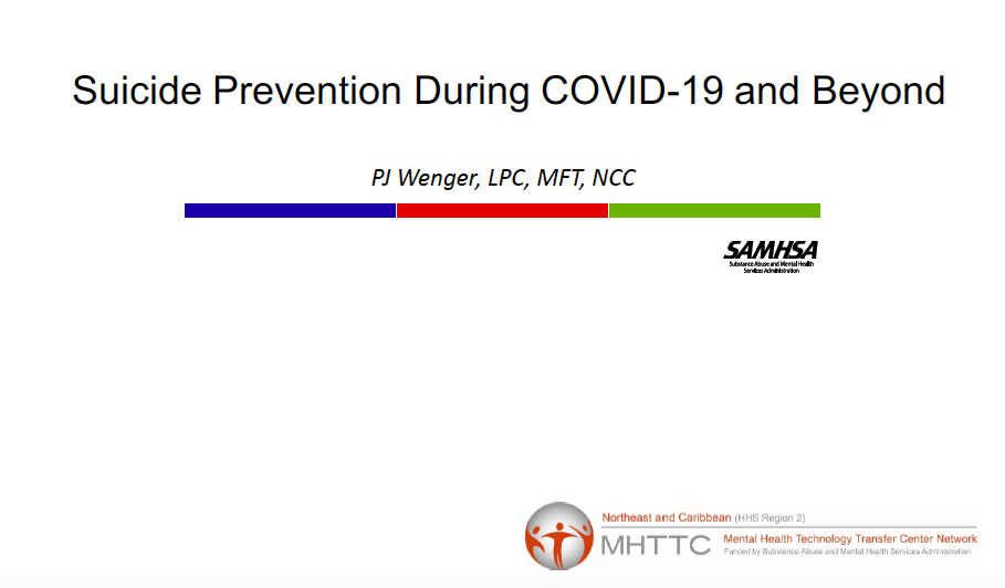 Suicide Prevention During COVID-19 and Beyond