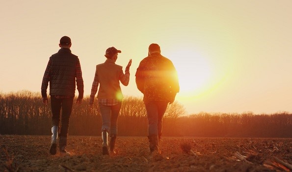 three-farmers-sunset