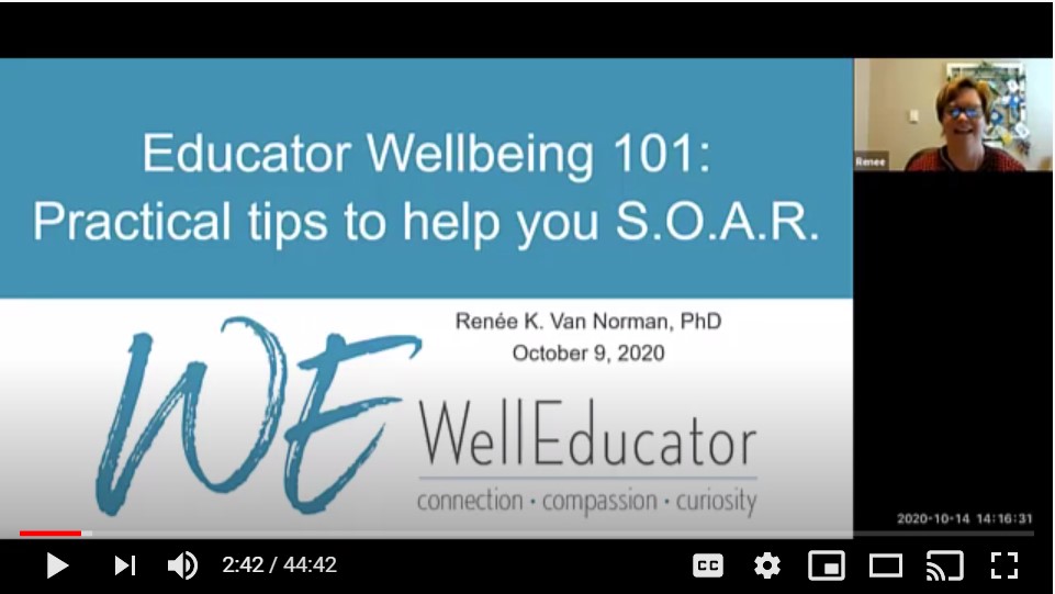 Educator Wellness #1 YouTube Image