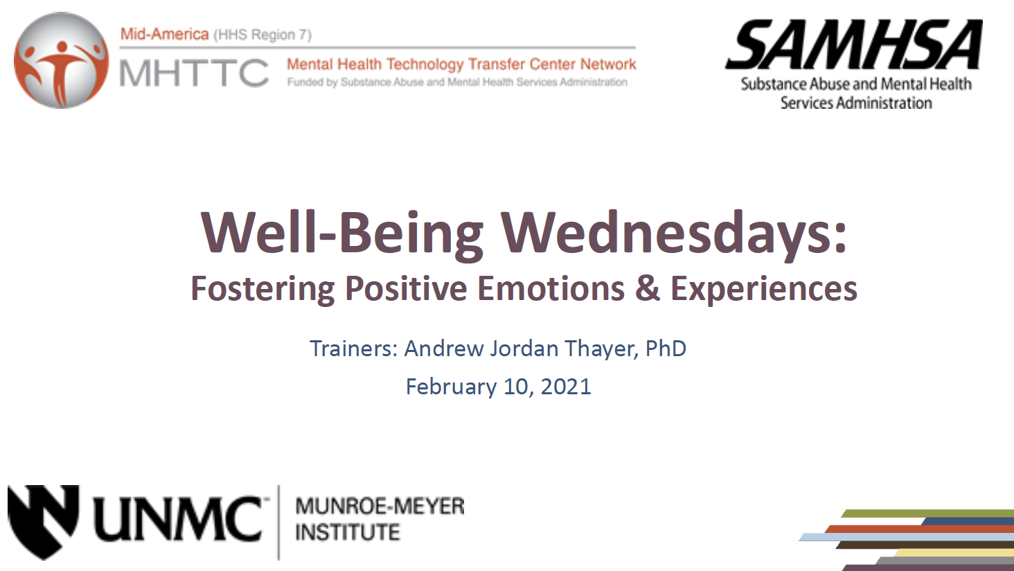 Well-Being Wednesdays February Title Slide
