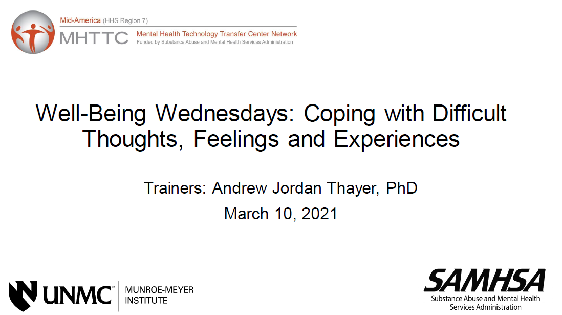 Well-Being Wednesdays March Thumbnail