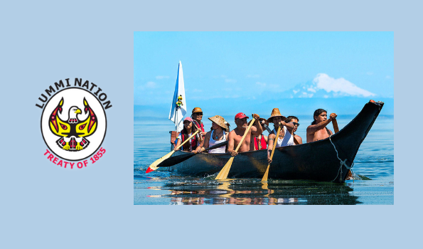 Lummi Tribal Health Clinic integrated care webinar image with Lummi tribe members and tribal logo