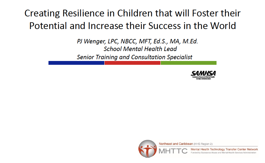 Creating Resilience in Children to Foster Potential and Increase their Success in the World