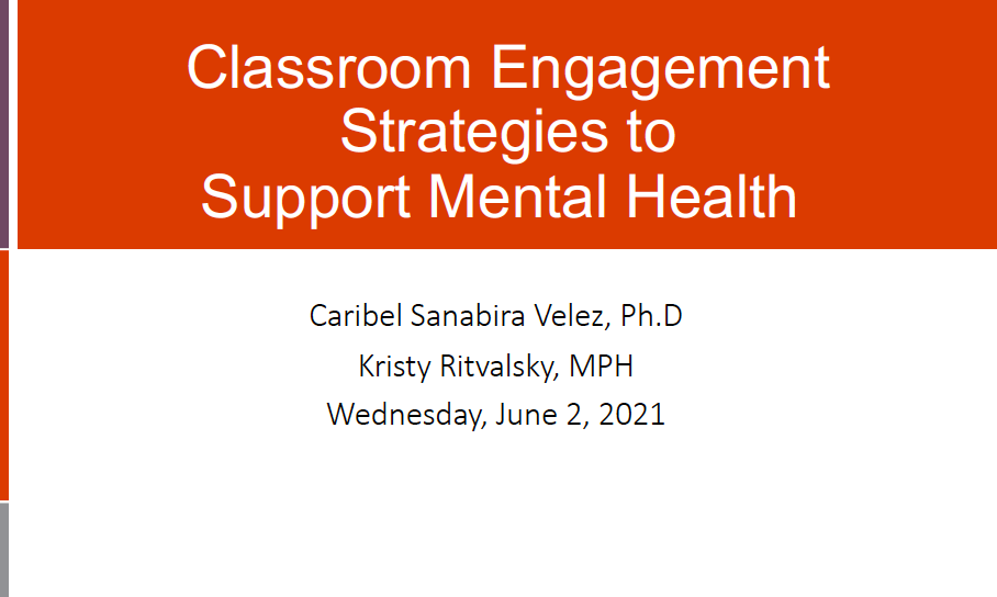 Classroom Engagement Strategies to Support Mental Health