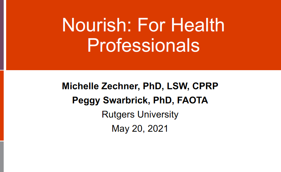 Nourish: For Health Professionals