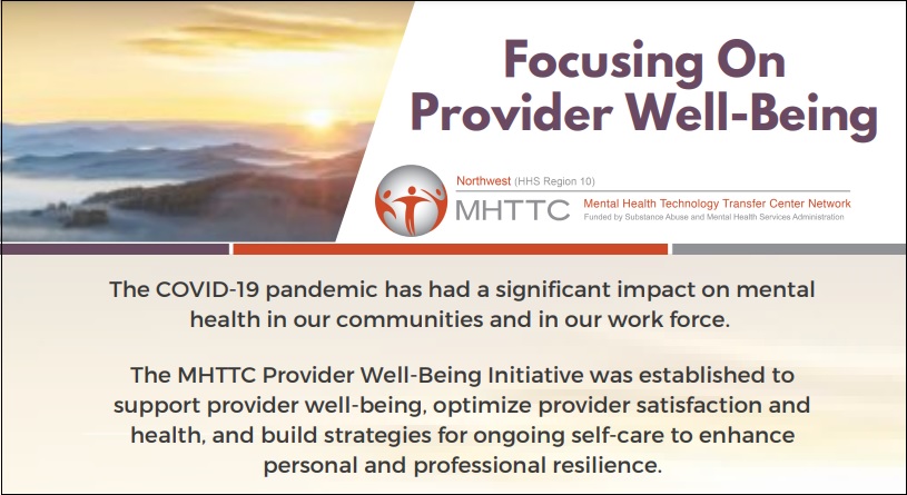Preview of Region 10's 2021 Provider Well-Being summary