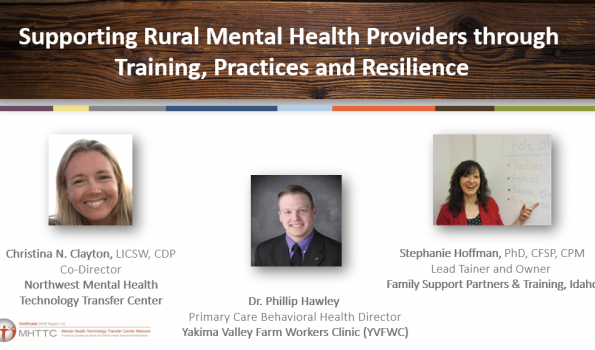 Supporting Rural Health Practitioners through Training, Practices and Resilience | Northwest Rural Health Conference