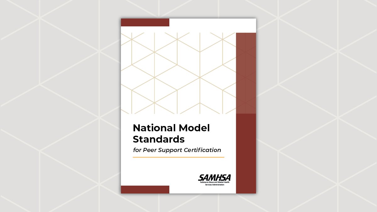 National model standards for peer support certification cover