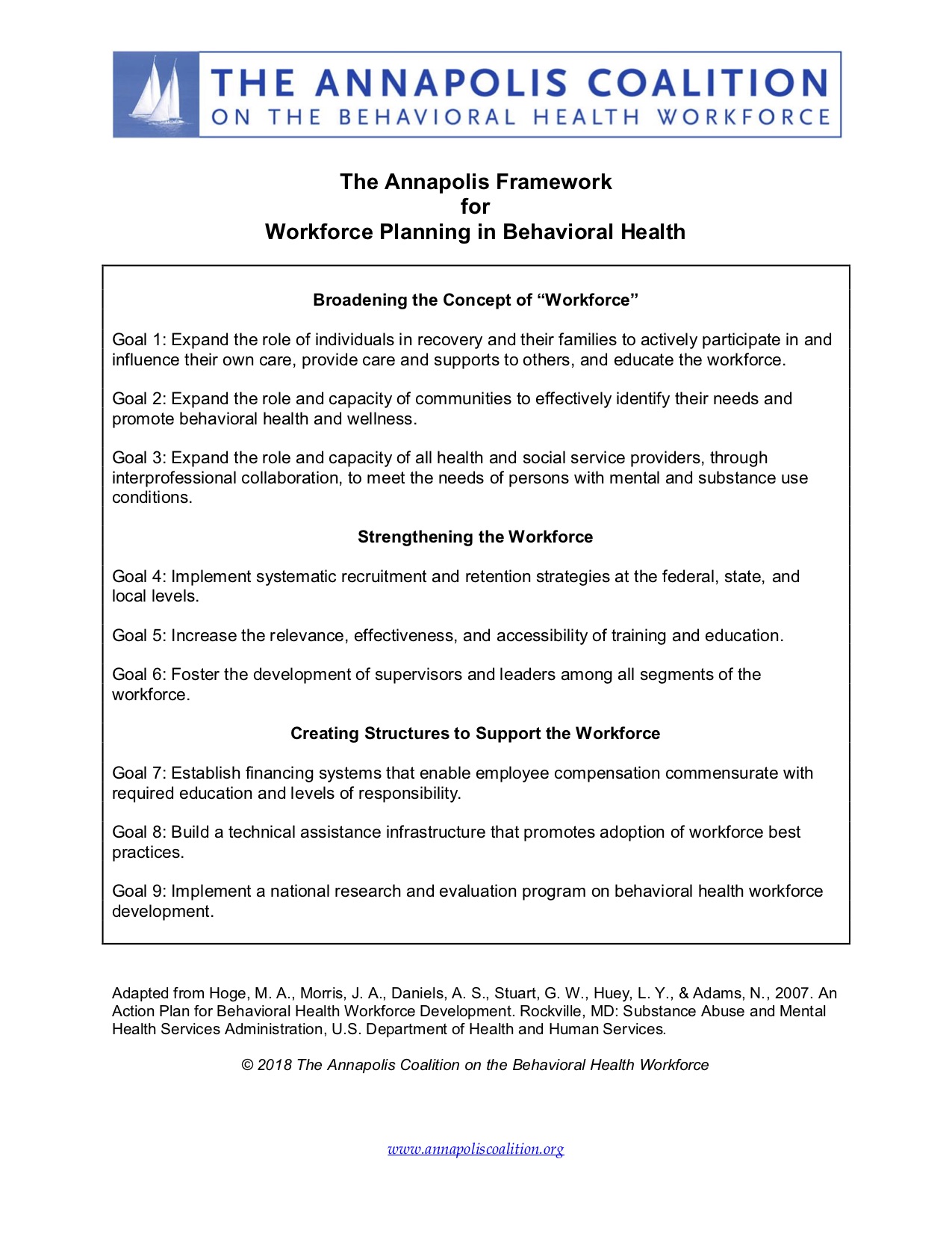 Annapolis Framework pdf file