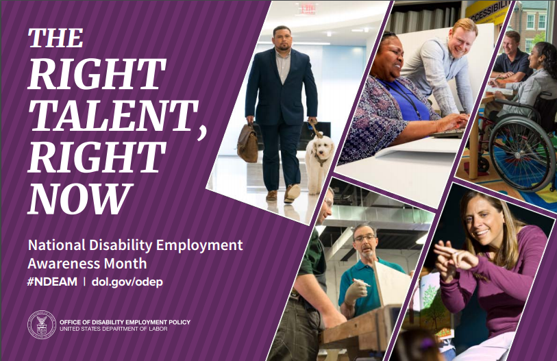 National Disability Employment Month poster
