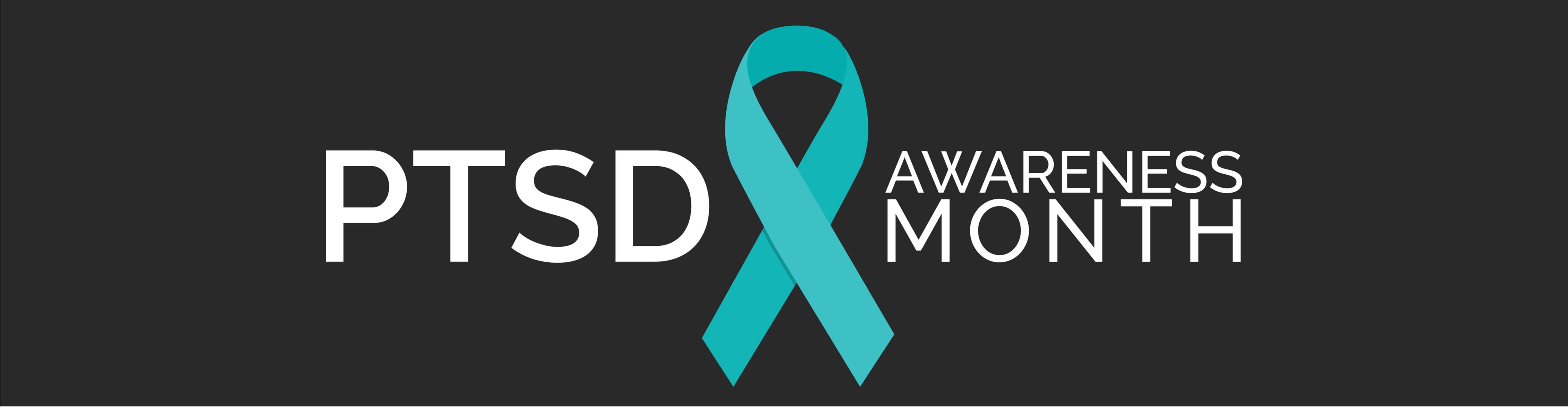 Image with the words PTSD Awareness Month