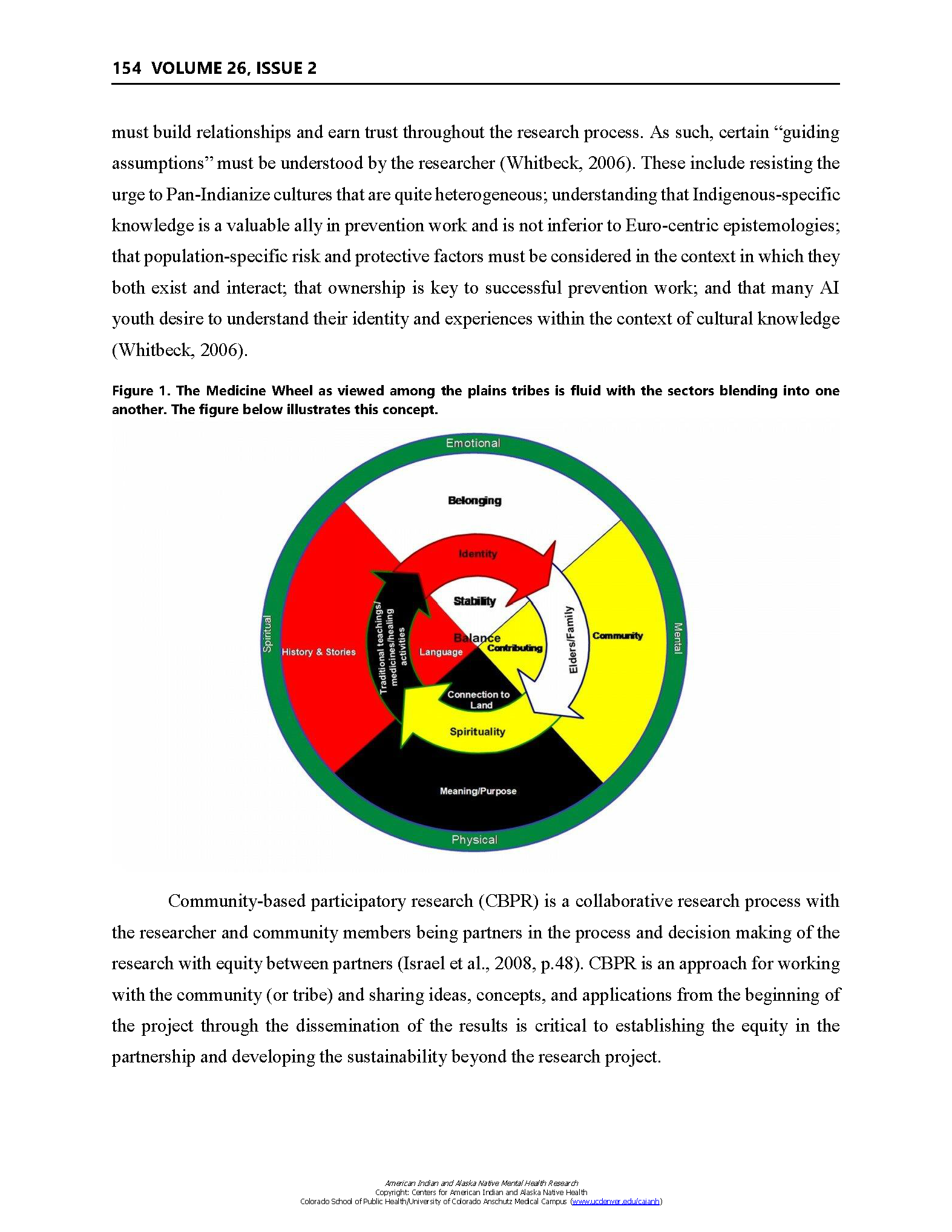 Screenshot of page 4 of the document with medicine wheel